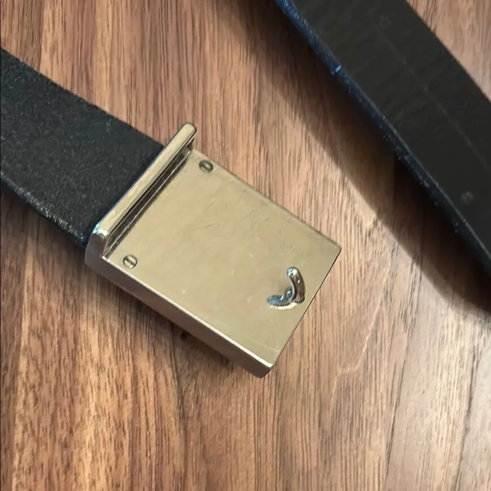 Express Men's Black Leather Belt - 38